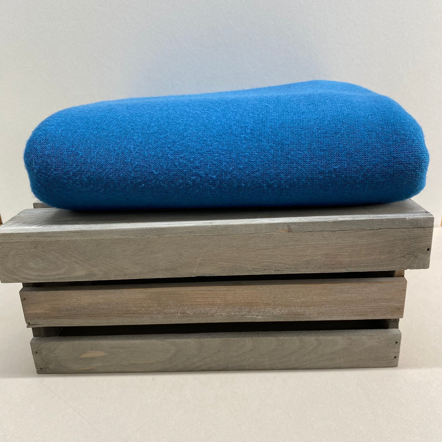 Viscose Blend Sweater Knit Fabric Petrol Blue