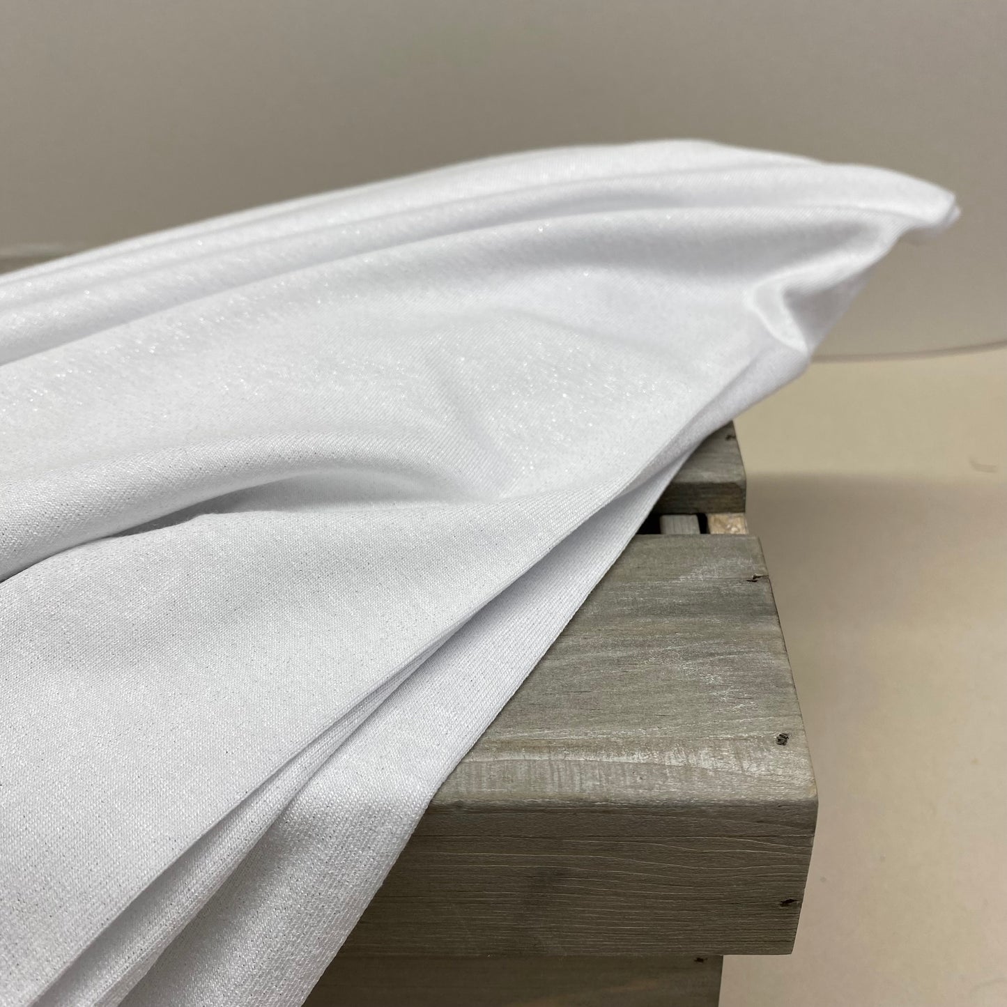 Sparkle Viscose Jersey White 1.4m