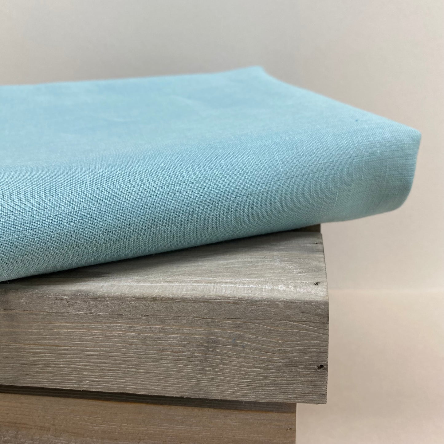 Francesca Linen Dressmaking Fabric Aqua 2m