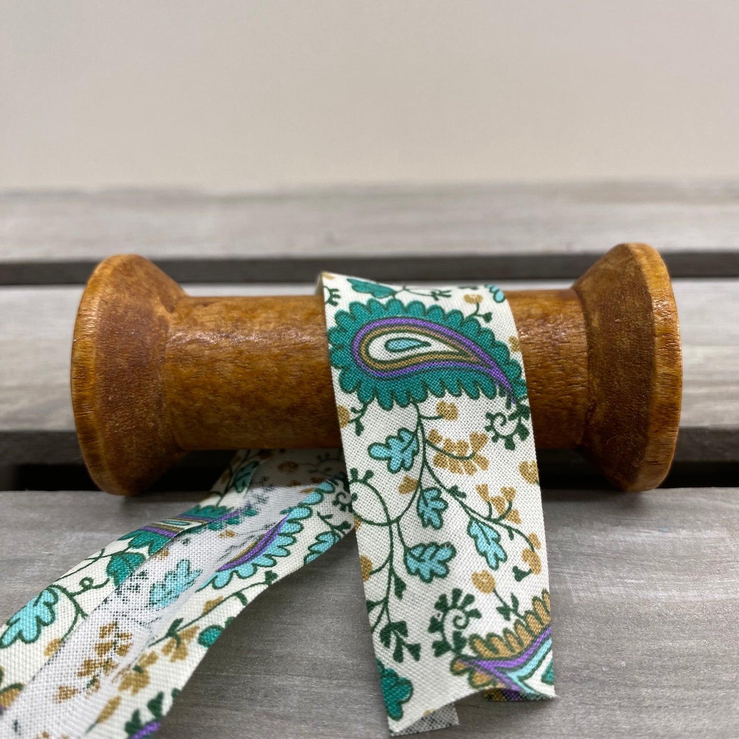 Paisley Cotton Bias Binding 27mm