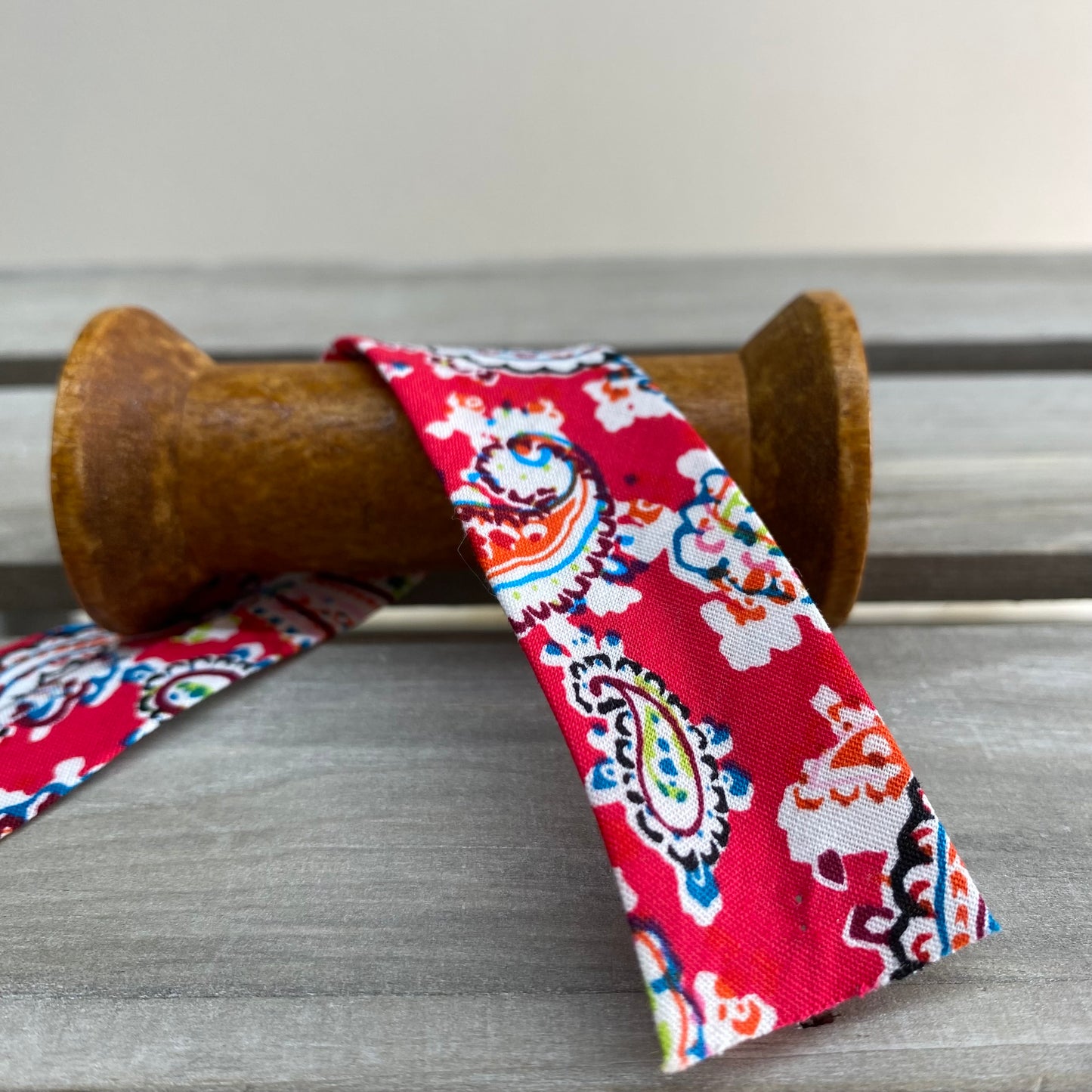 Paisley Cotton Bias Binding 27mm