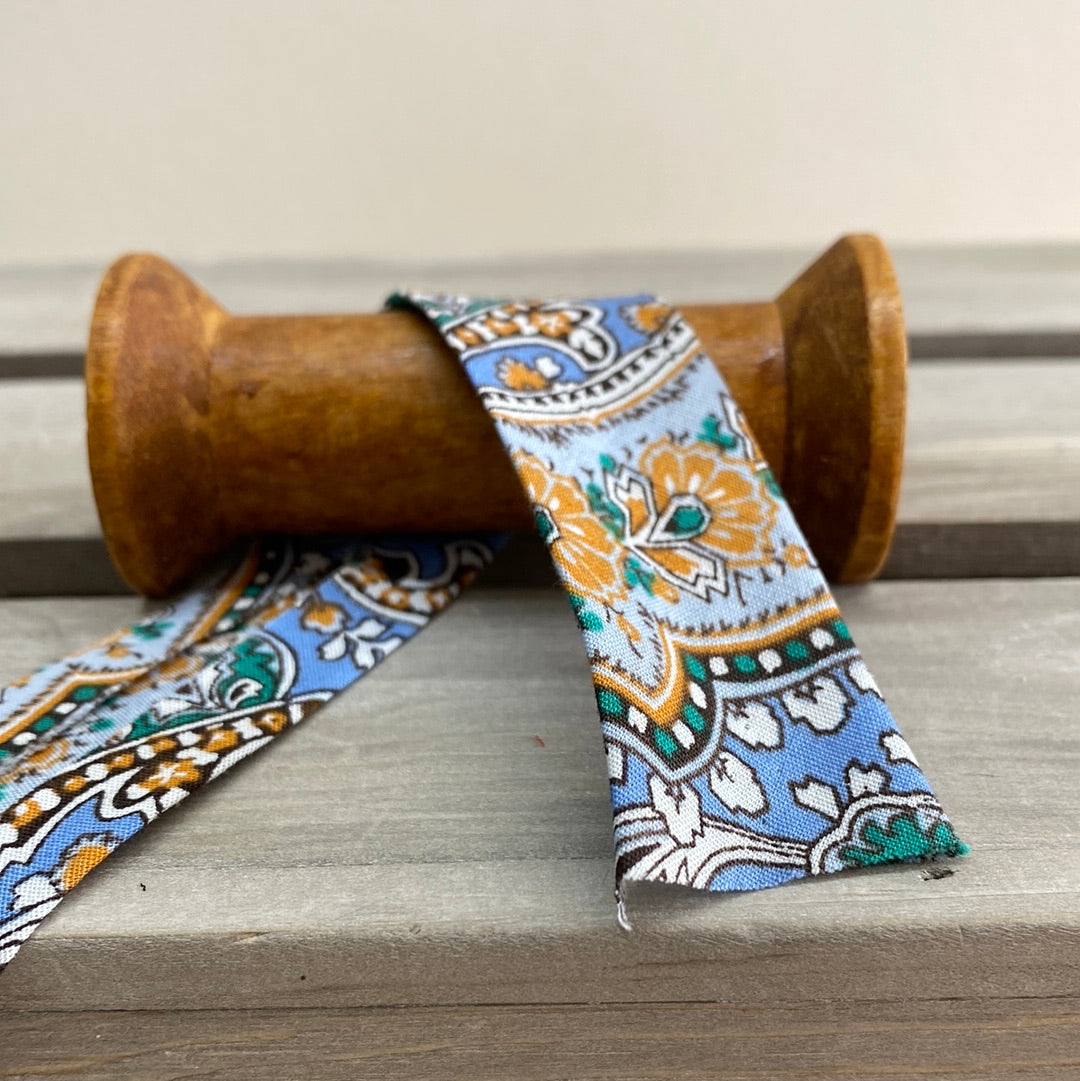 Paisley Cotton Bias Binding 27mm