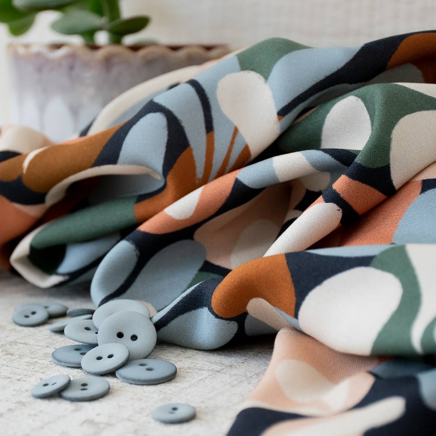 Cousette Sonora Flowers Carbon Viscose