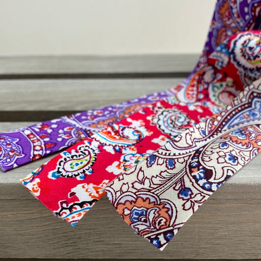 Paisley Cotton Bias Binding 27mm
