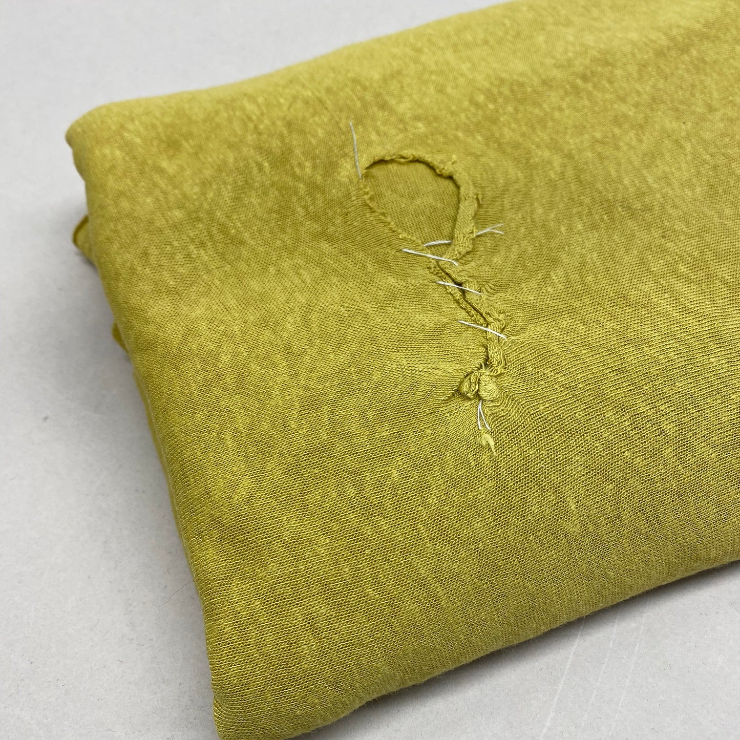 Lily Linen Viscose Jersey Fabric Dijon 2m Imperfect