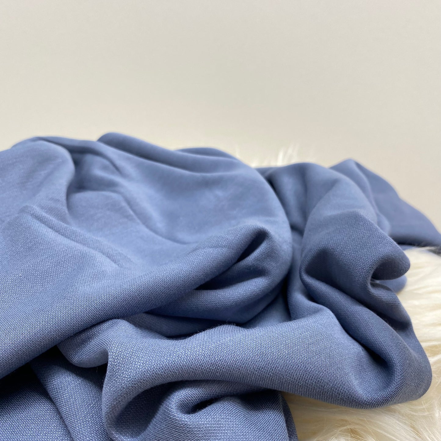 Bella Modal Jersey Fabric Airforce Blue