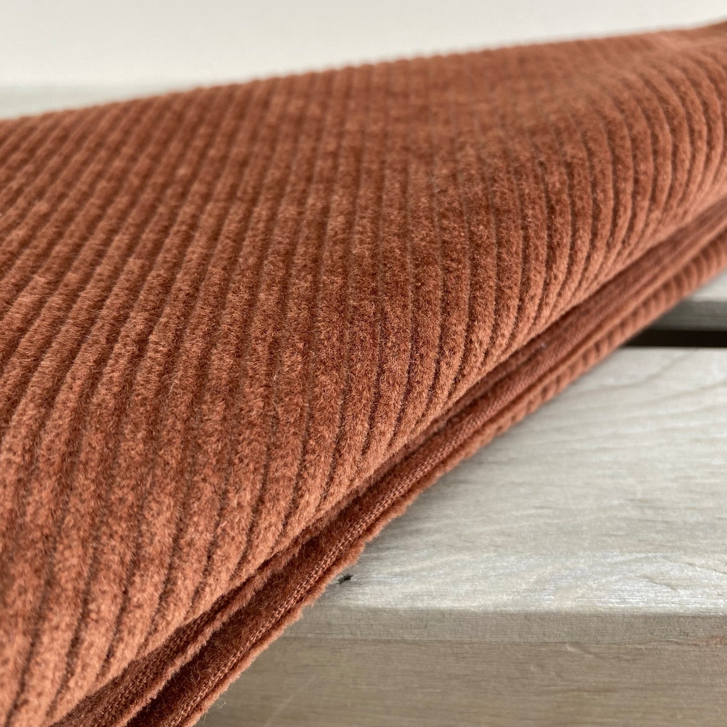 Maisie Jumbo Stretch Corduroy Fabric Cocoa Butter
