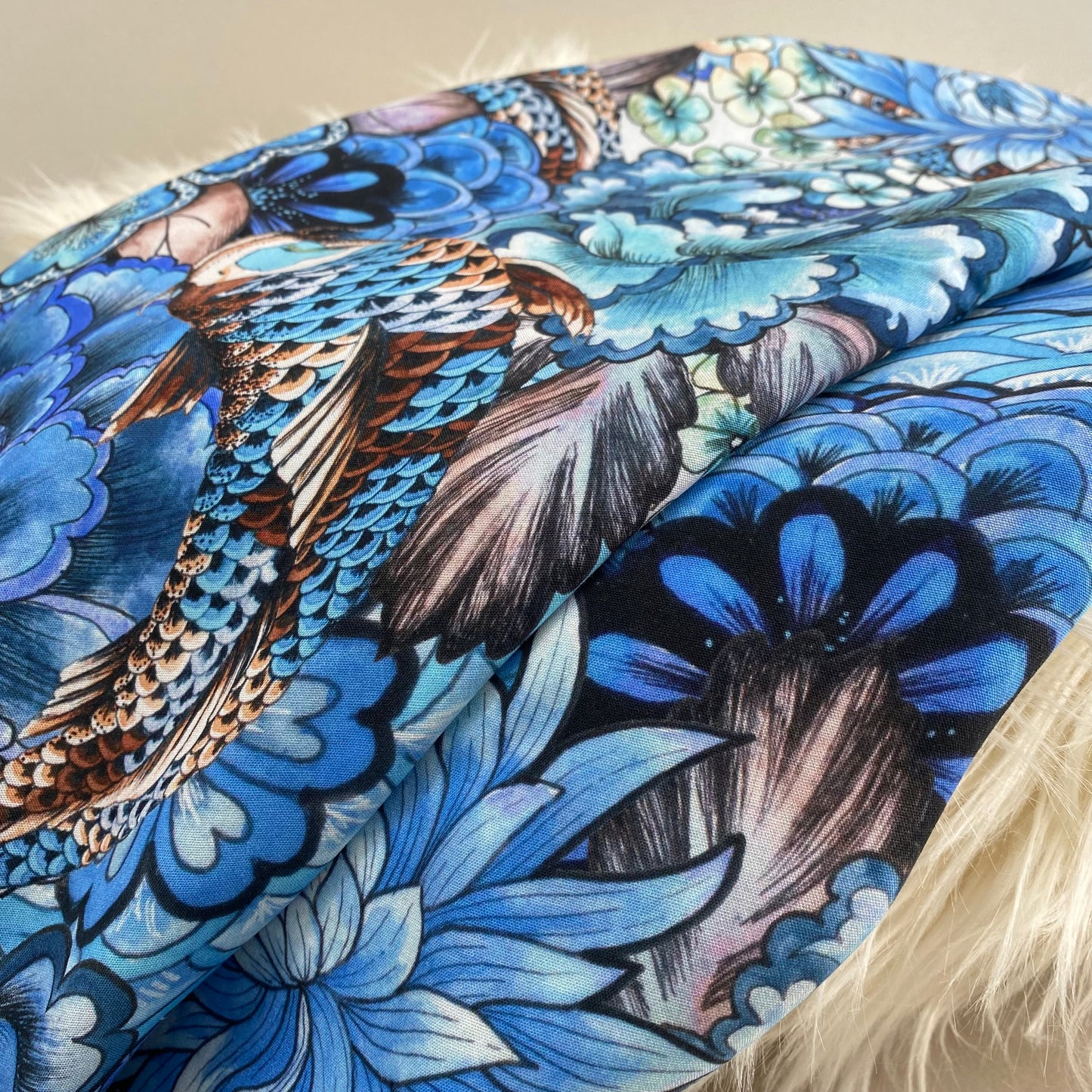 Viscose Digital Print Oriental Lapis