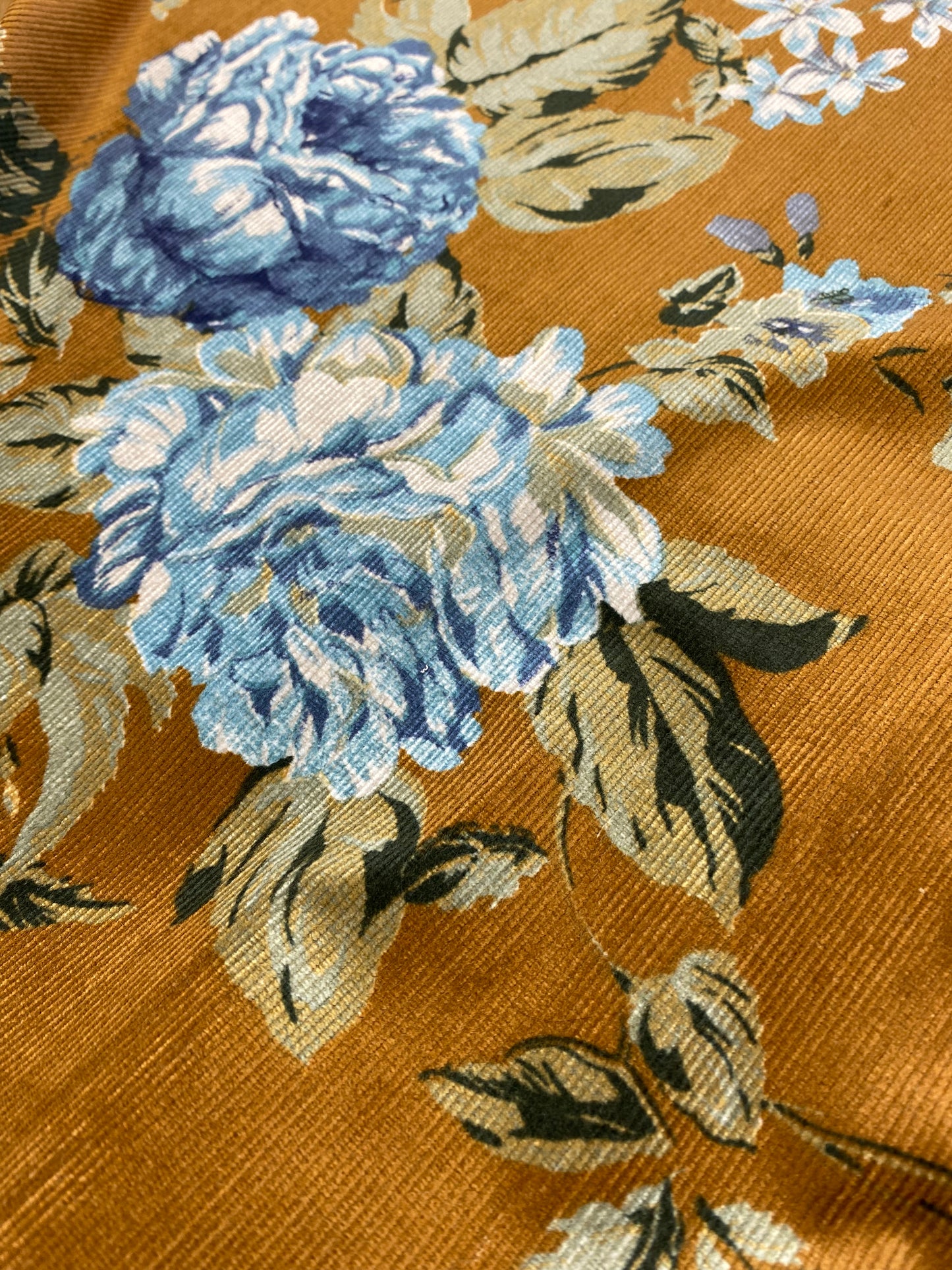 Lady McElroy Floral Renaissance Stretch Cotton Corduroy