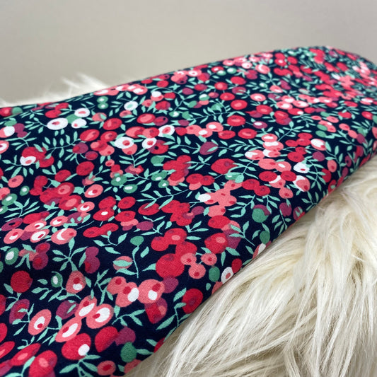 Classic Wiltshire Print Cotton Poplin Cherry Berry