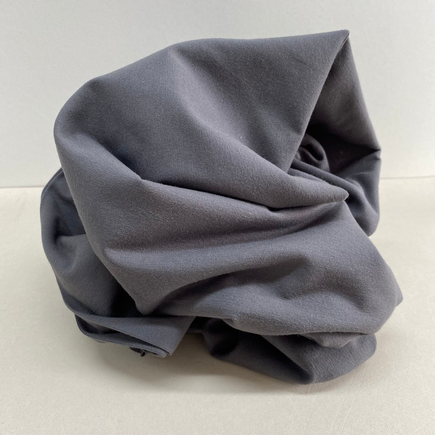 Thandi Cotton Jersey Knit Fabric Gunmetal