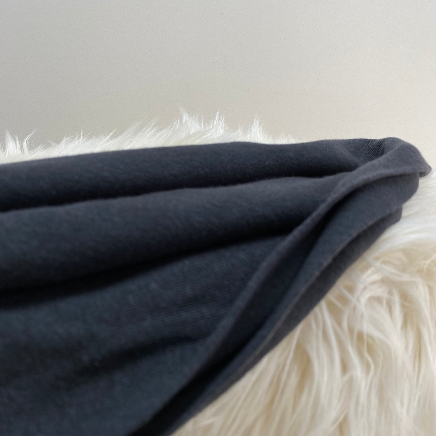 Lily Linen Viscose Jersey Fabric Gunmetal