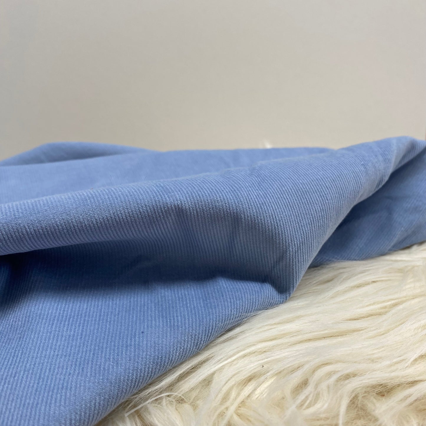Emma Corduroy Fabric Chambray Blue