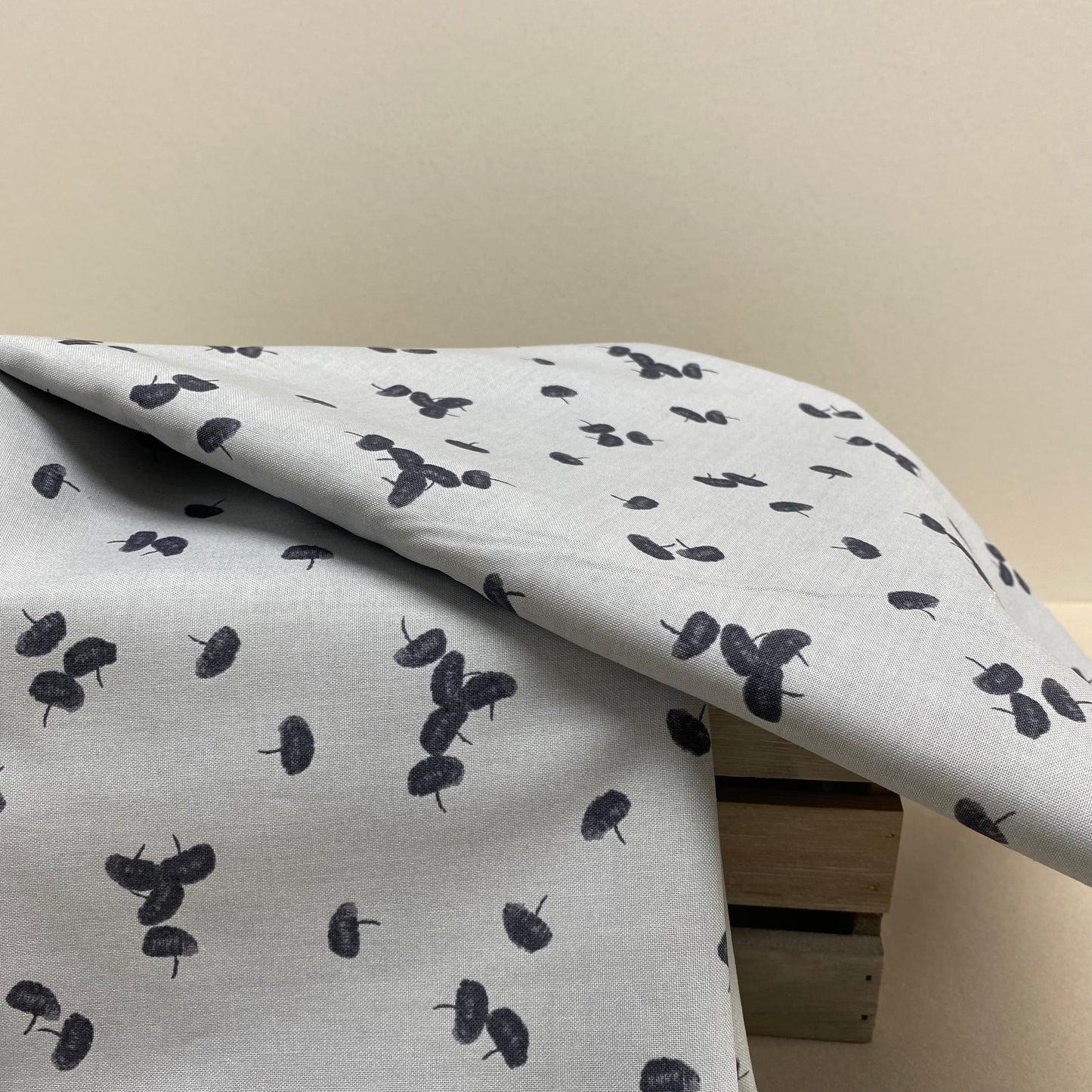 Botany Cotton Grey Sprout Print by Windham Fabrics