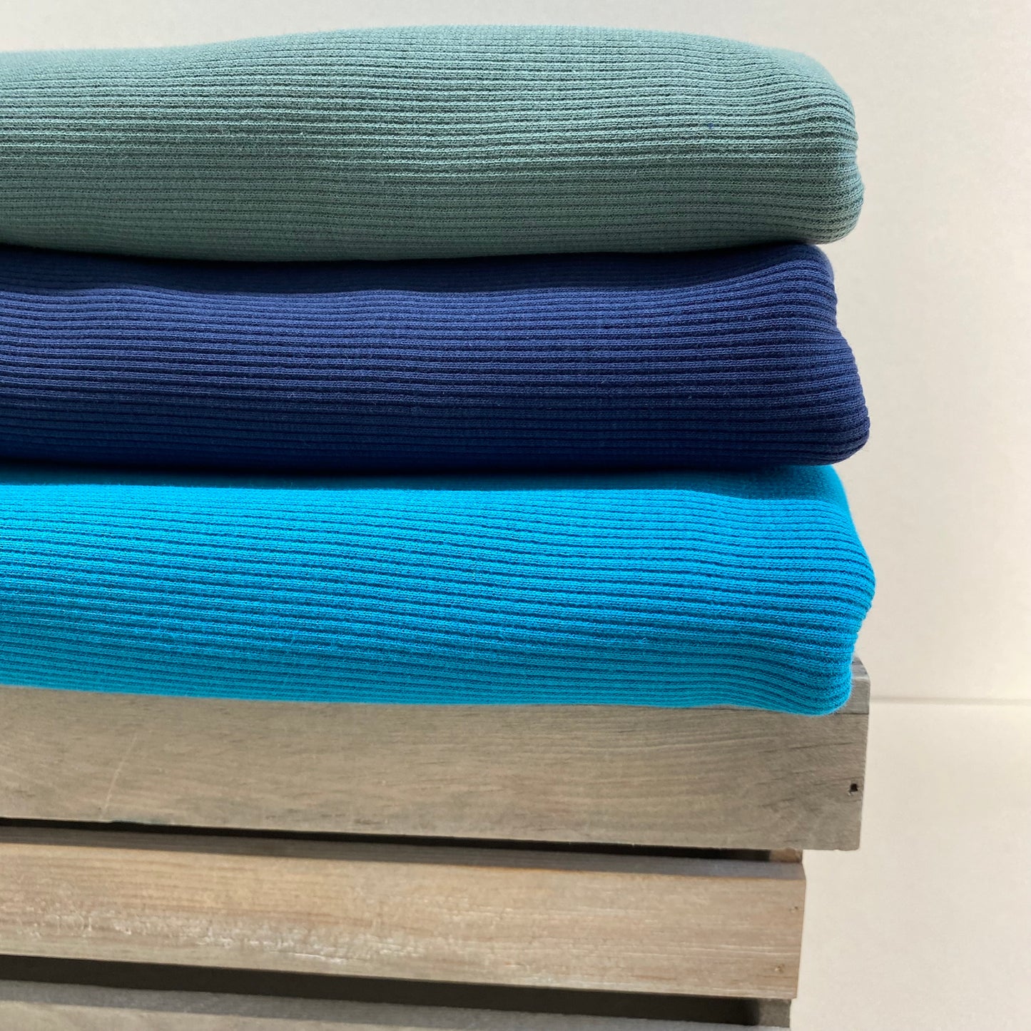 Skinny Ribbed Jersey Knit Navy