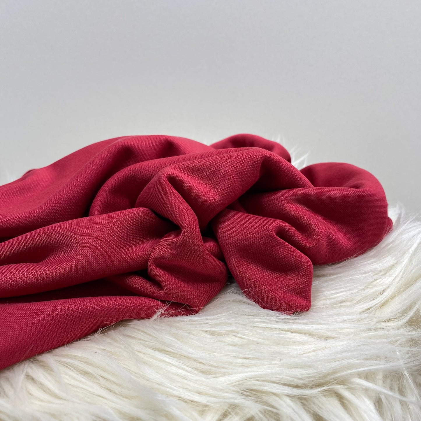 Bella Modal Jersey Fabric Carmine Red 1m