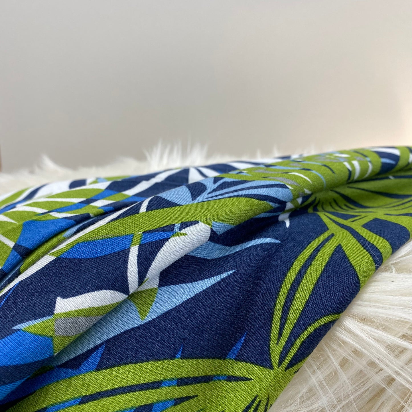 Abstract Palm Viscose Jersey