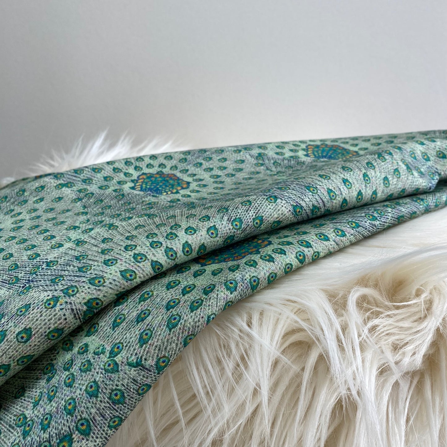 Lady McElroy Peacock Parade Stretch Cotton