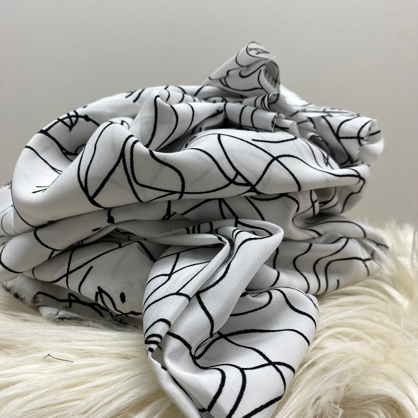 Viscose Poplin Vogue Print