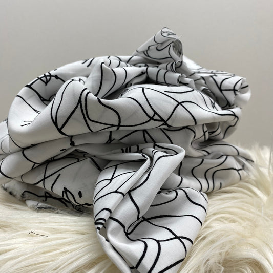 Viscose Poplin Vogue Print