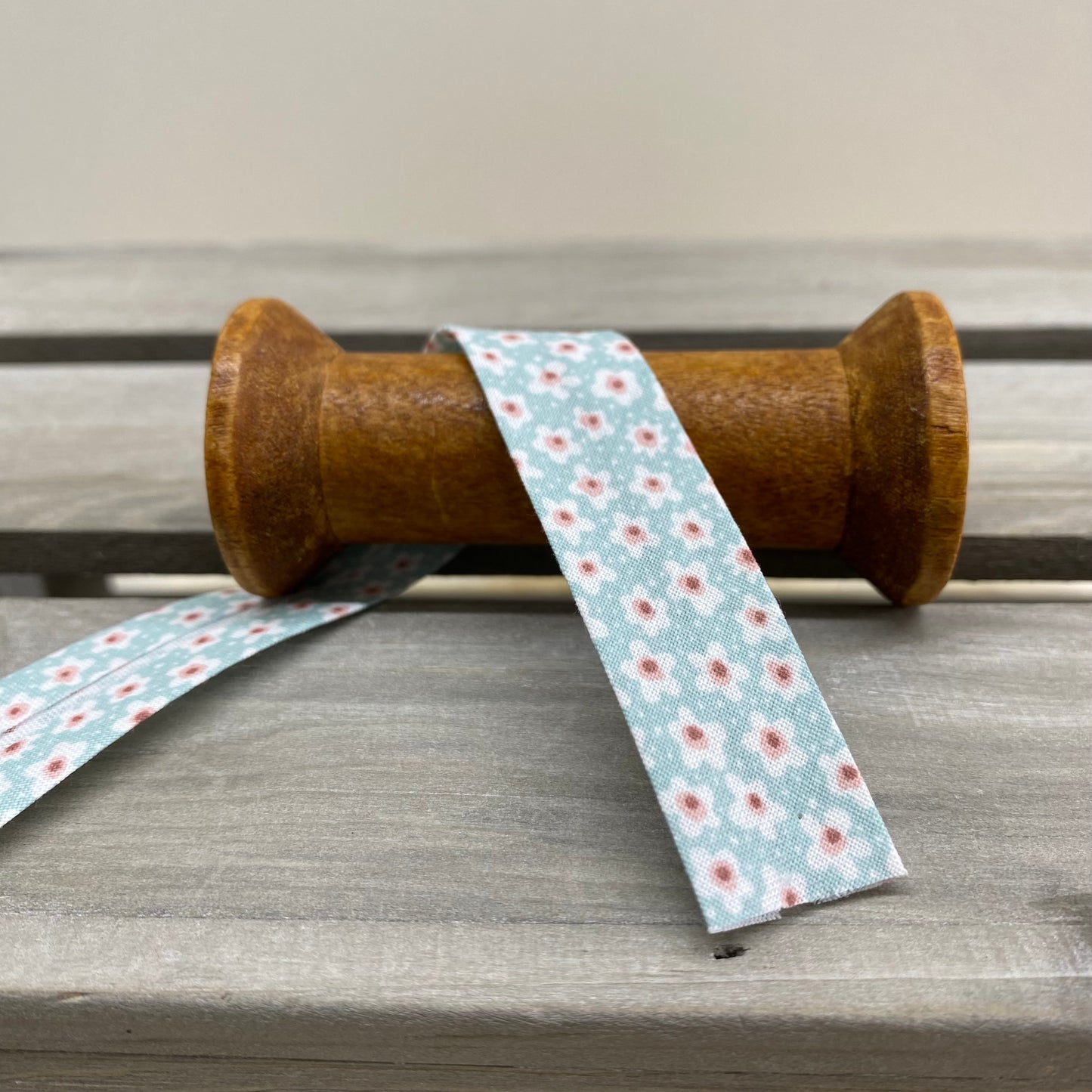 Forget Me Not Cotton Bias Binding 20mm Mint