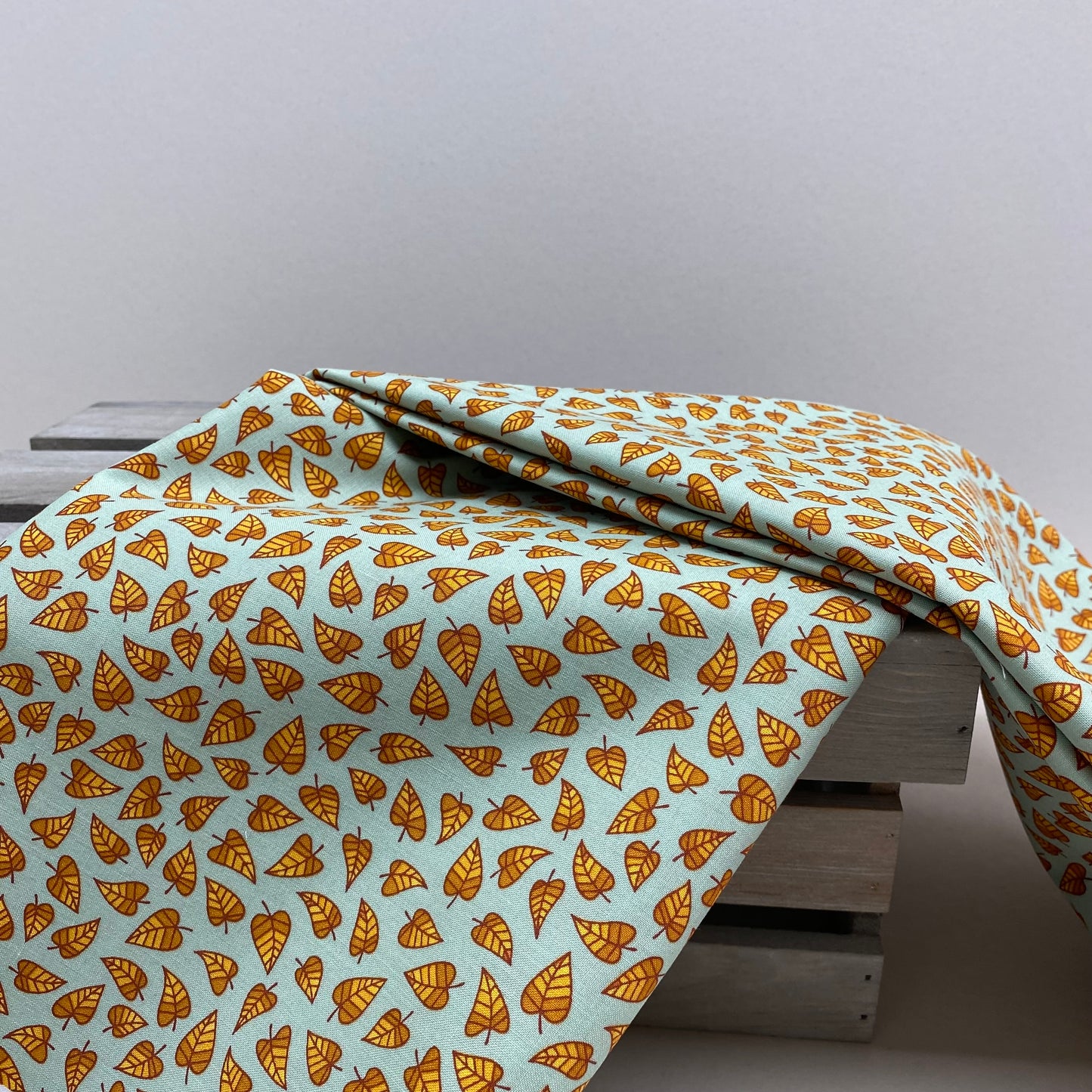 Robert Kaufman Leaves Cotton Print Green