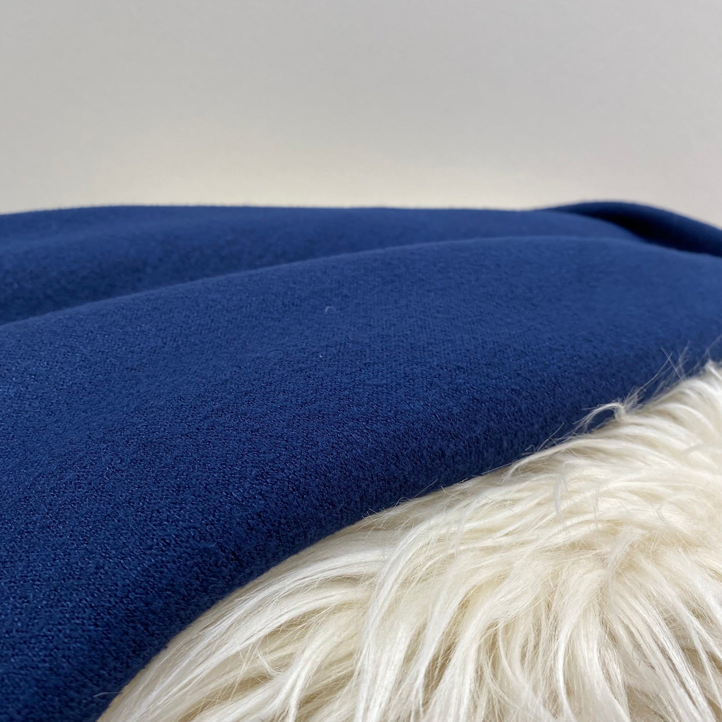 Viscose Blend Sweater Knit Fabric Navy