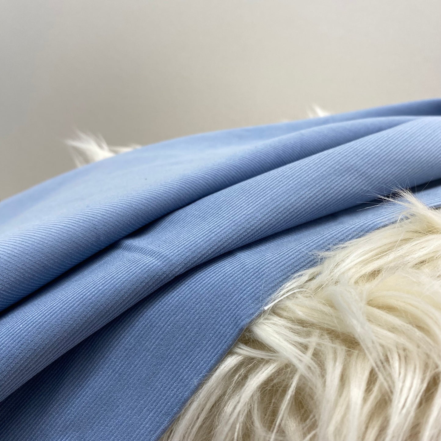 Emma Corduroy Fabric Chambray Blue