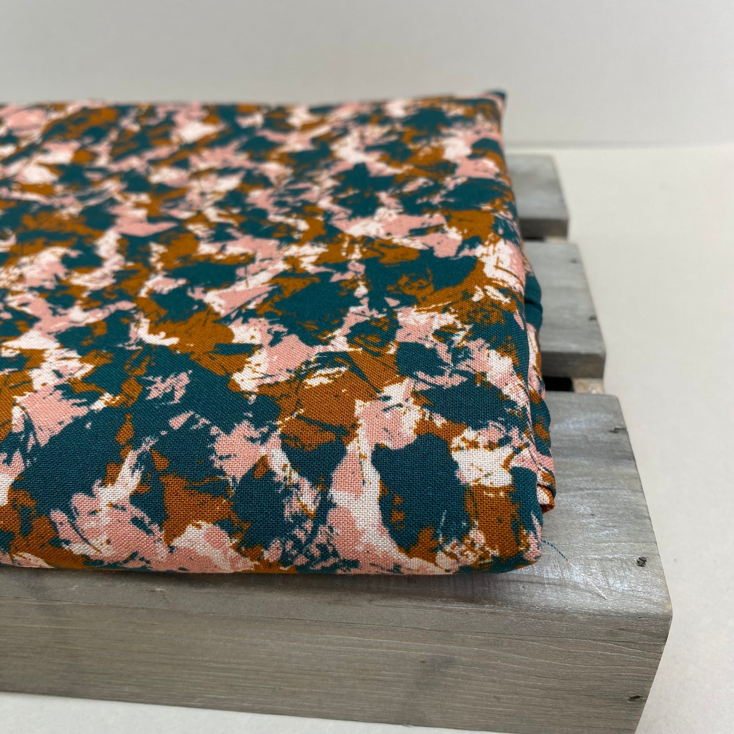 Eglantine et Zoé Green Granite Viscose Fabric
