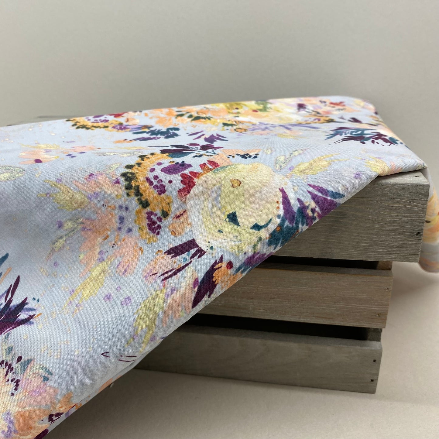 Grey Floral Botany Cotton Lawn Print Collection by Windham Fabrics