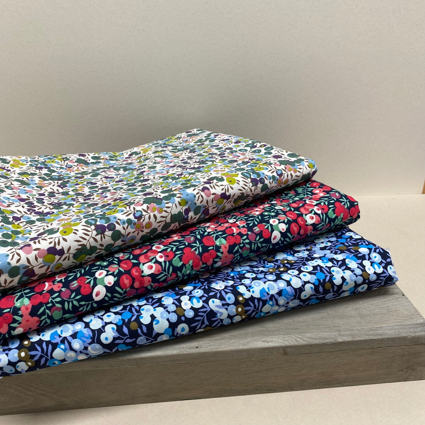 Classic Wiltshire Print Cotton Poplin Berry Blue