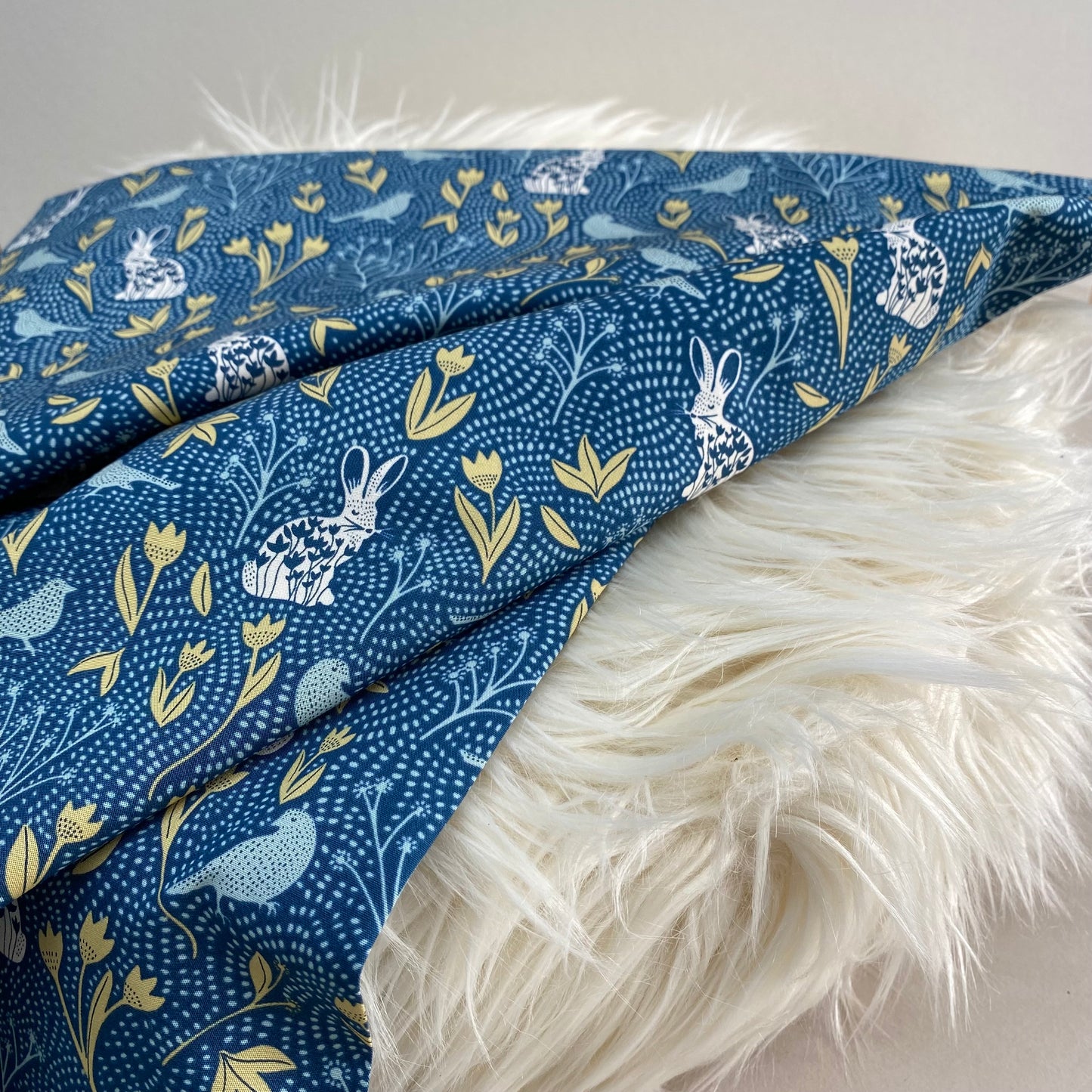 Art Gallery Nesting Season Night Cotton Poplin