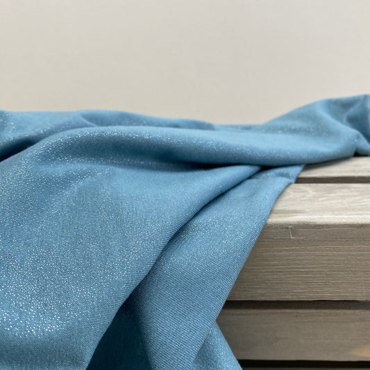 Sparkle Viscose Jersey Pastel Teal
