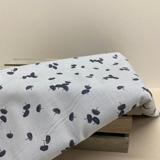 Botany Cotton Print Grey Sprout