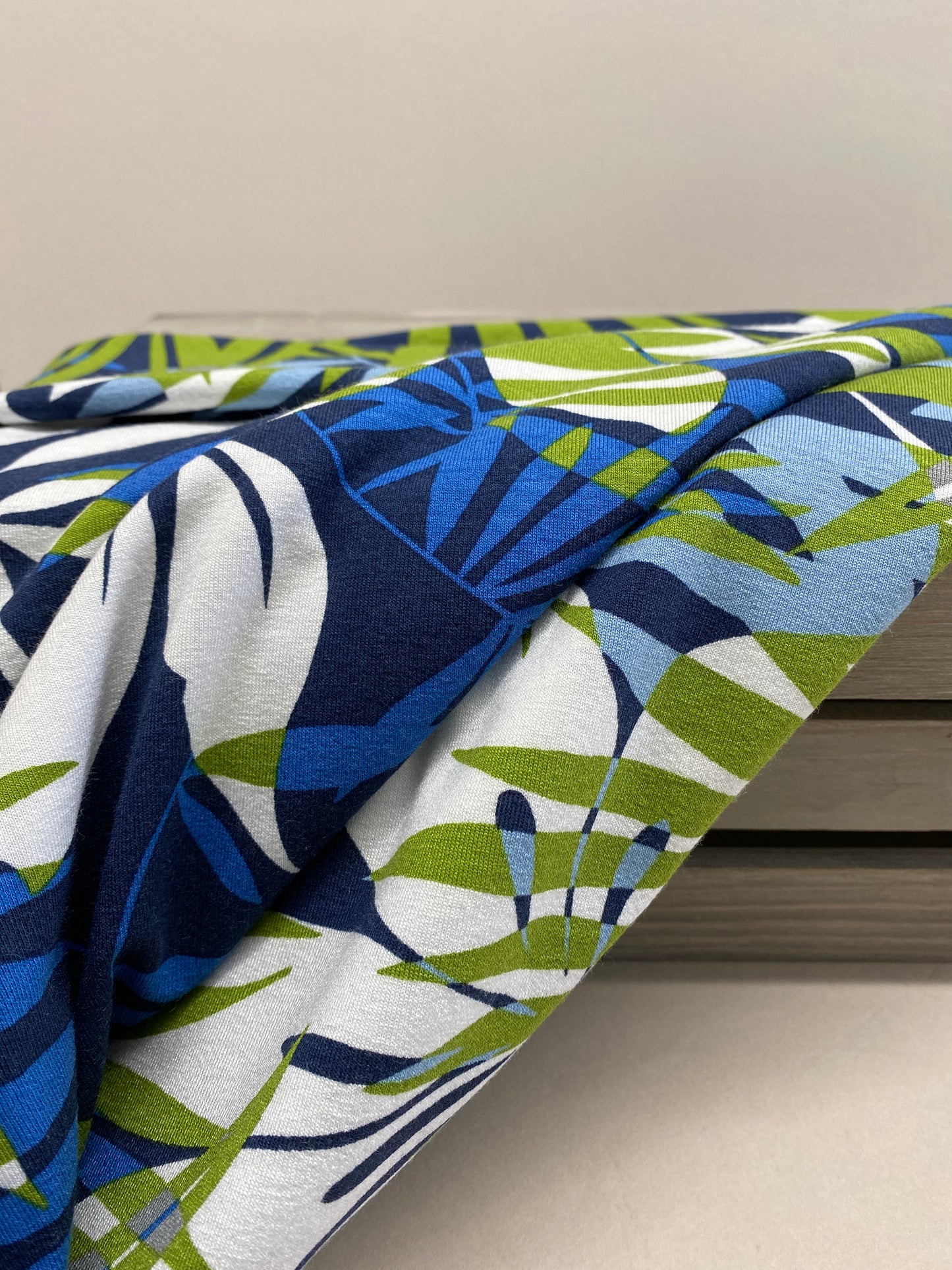 Abstract Palm Viscose Jersey