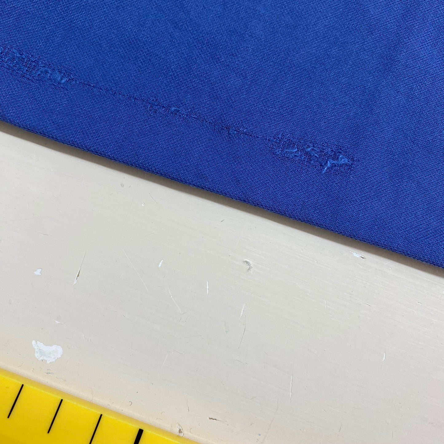 Viscose Pique Fabric Deep Prussian Blue FAULTY 2m