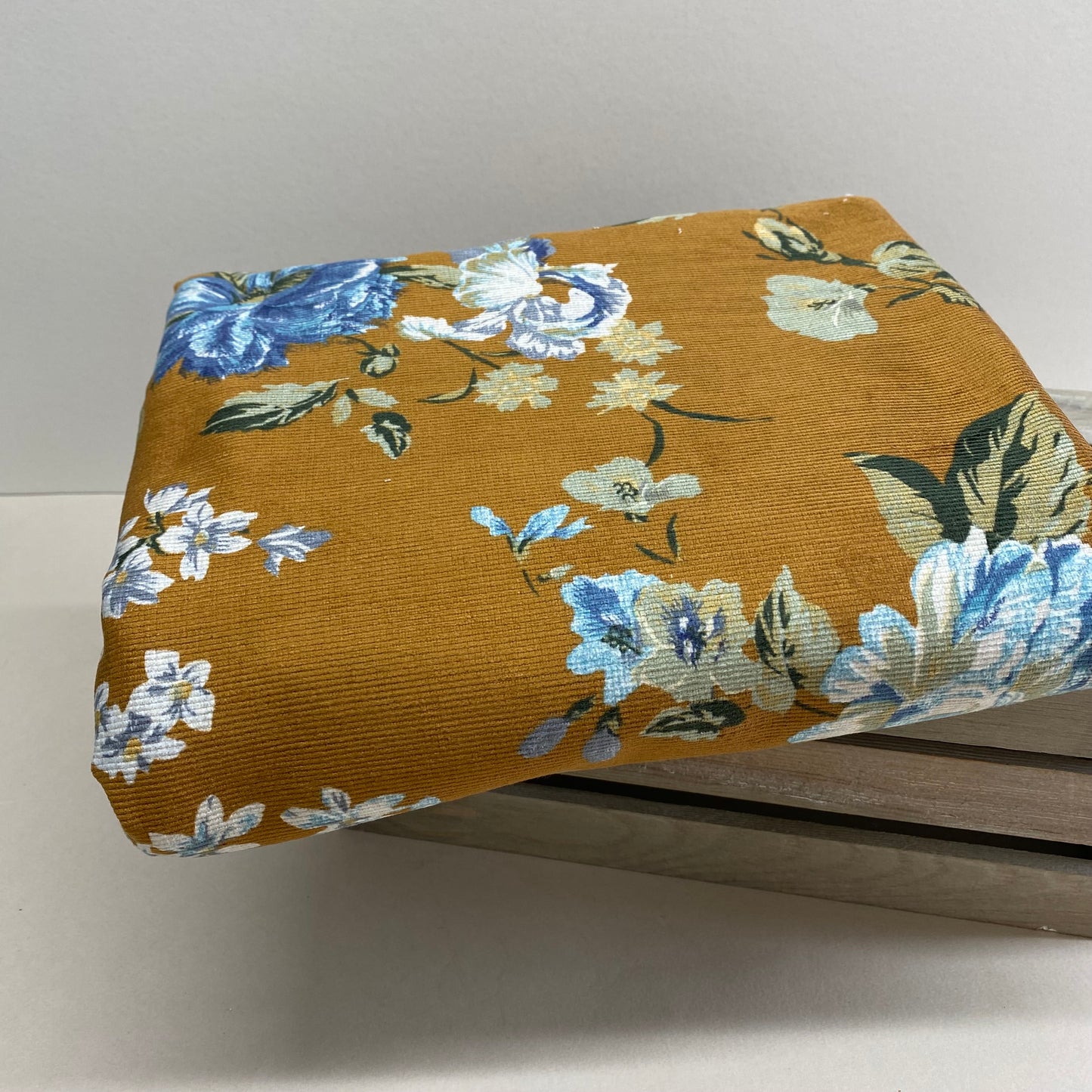Lady McElroy Floral Renaissance Stretch Cotton Corduroy