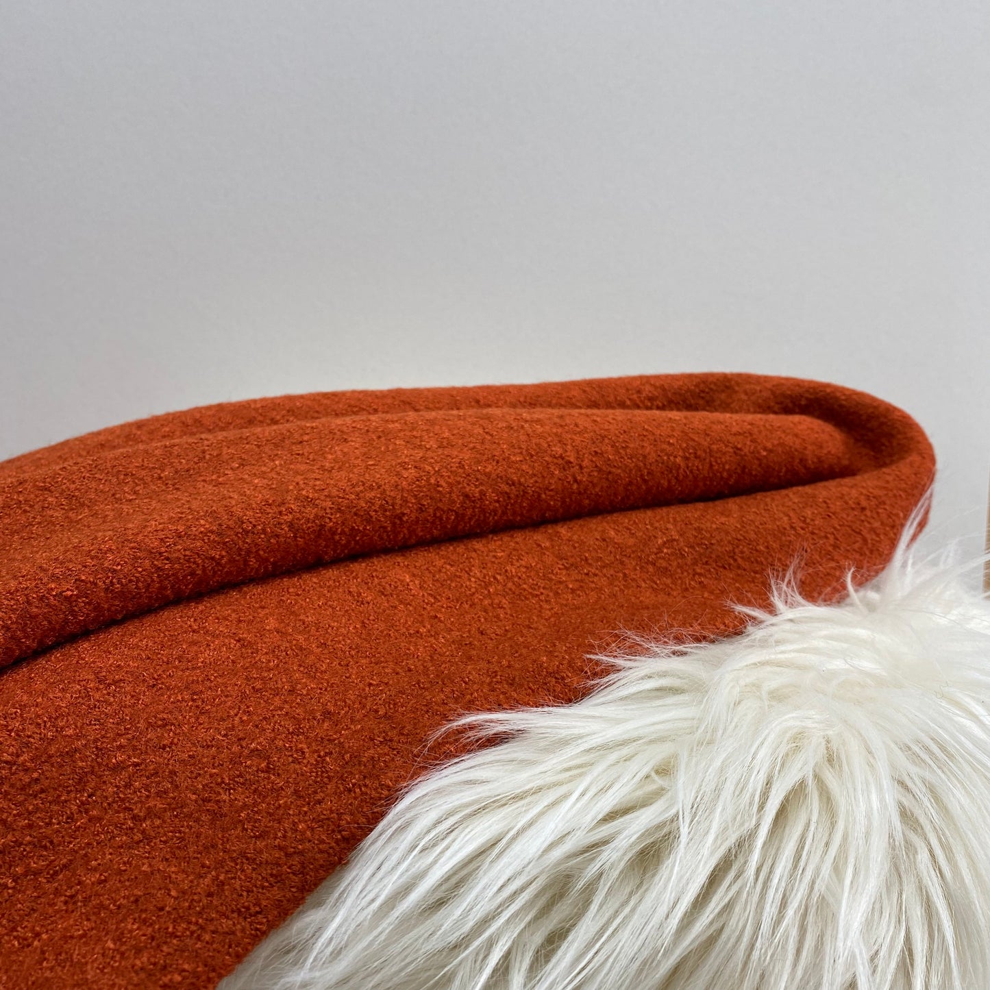 Sarah Boiled Wool Blend Burnt Orange