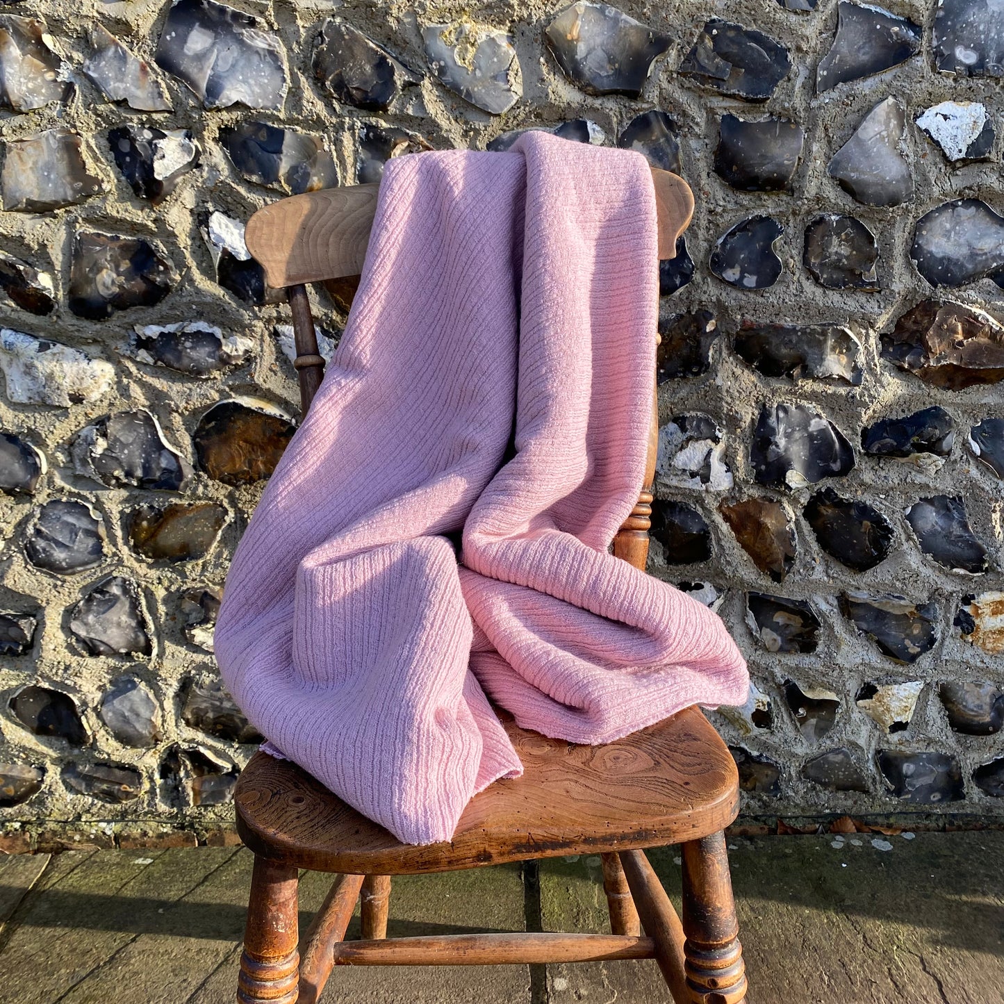 Wool Blend Rib Sweater Knit Fabric Milkshake