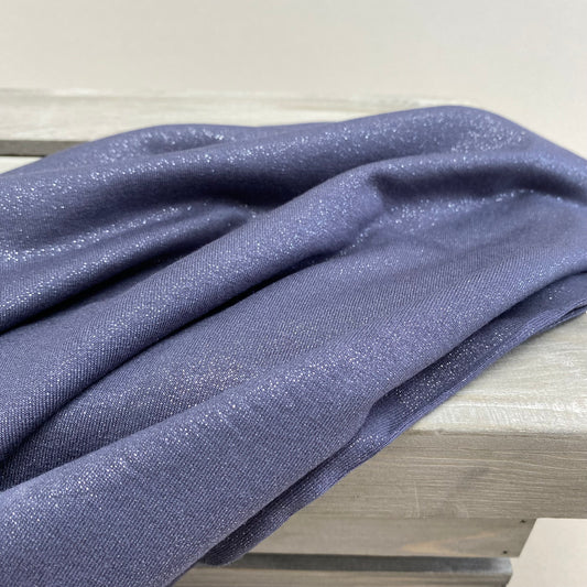 Sparkle Viscose Jersey Gunmetal 0.85m