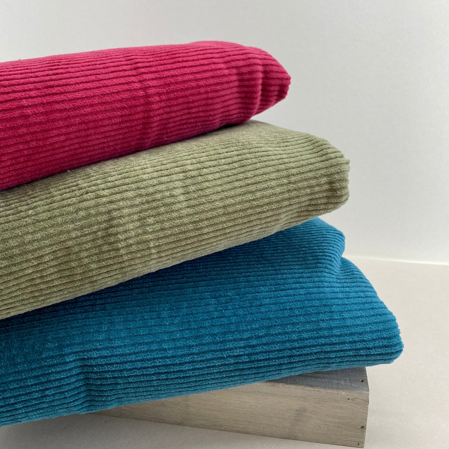 Maisie Jumbo Stretch Corduroy Fabric Teal