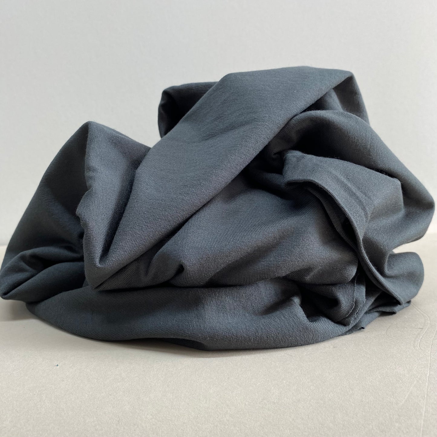 Harper Jersey Knit Fabric Gunmetal Grey 1.8m