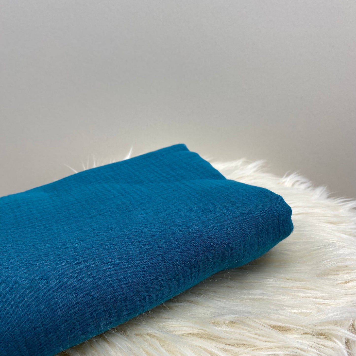Olivia Double Gauze Fabric Teal