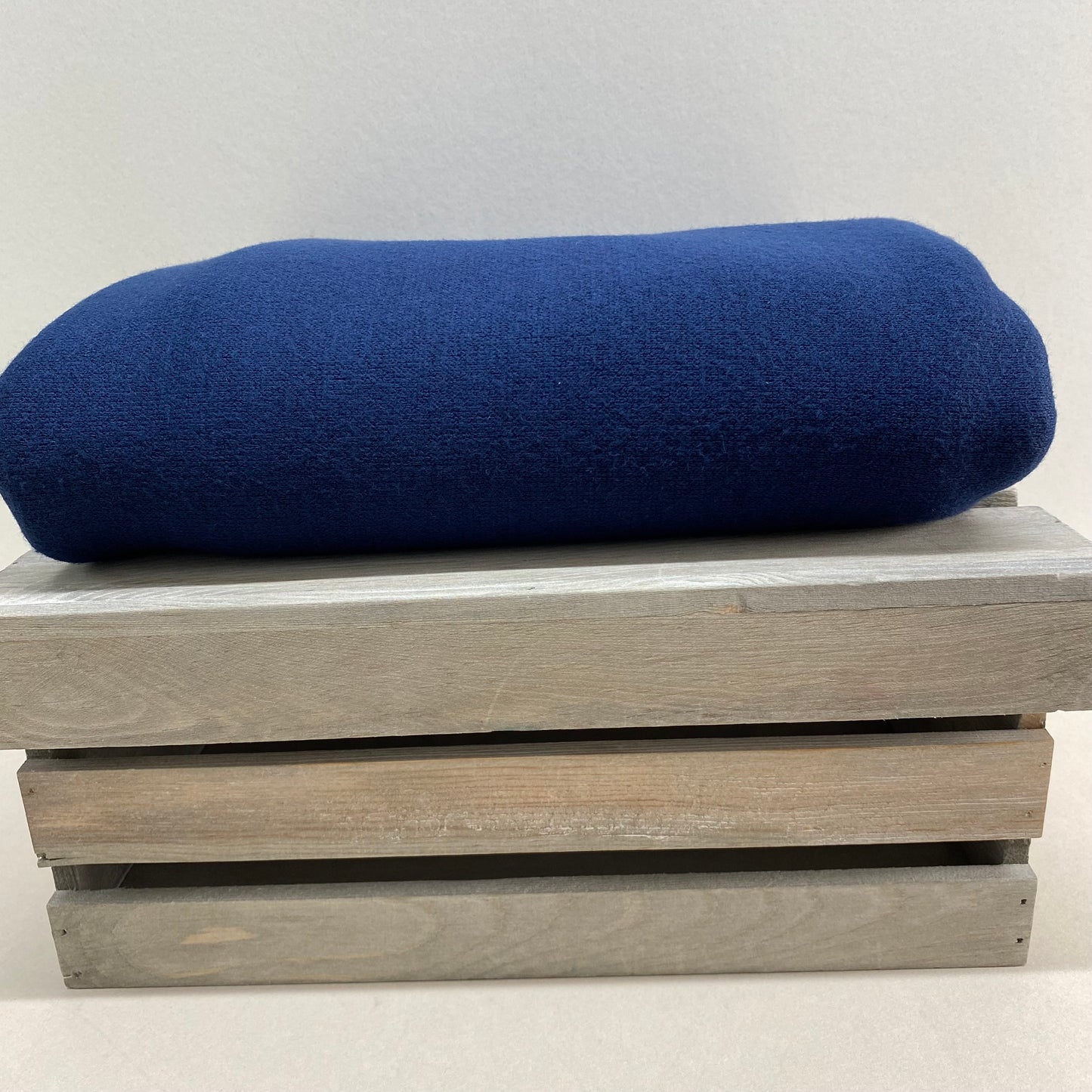 Viscose Blend Sweater Knit Fabric Navy