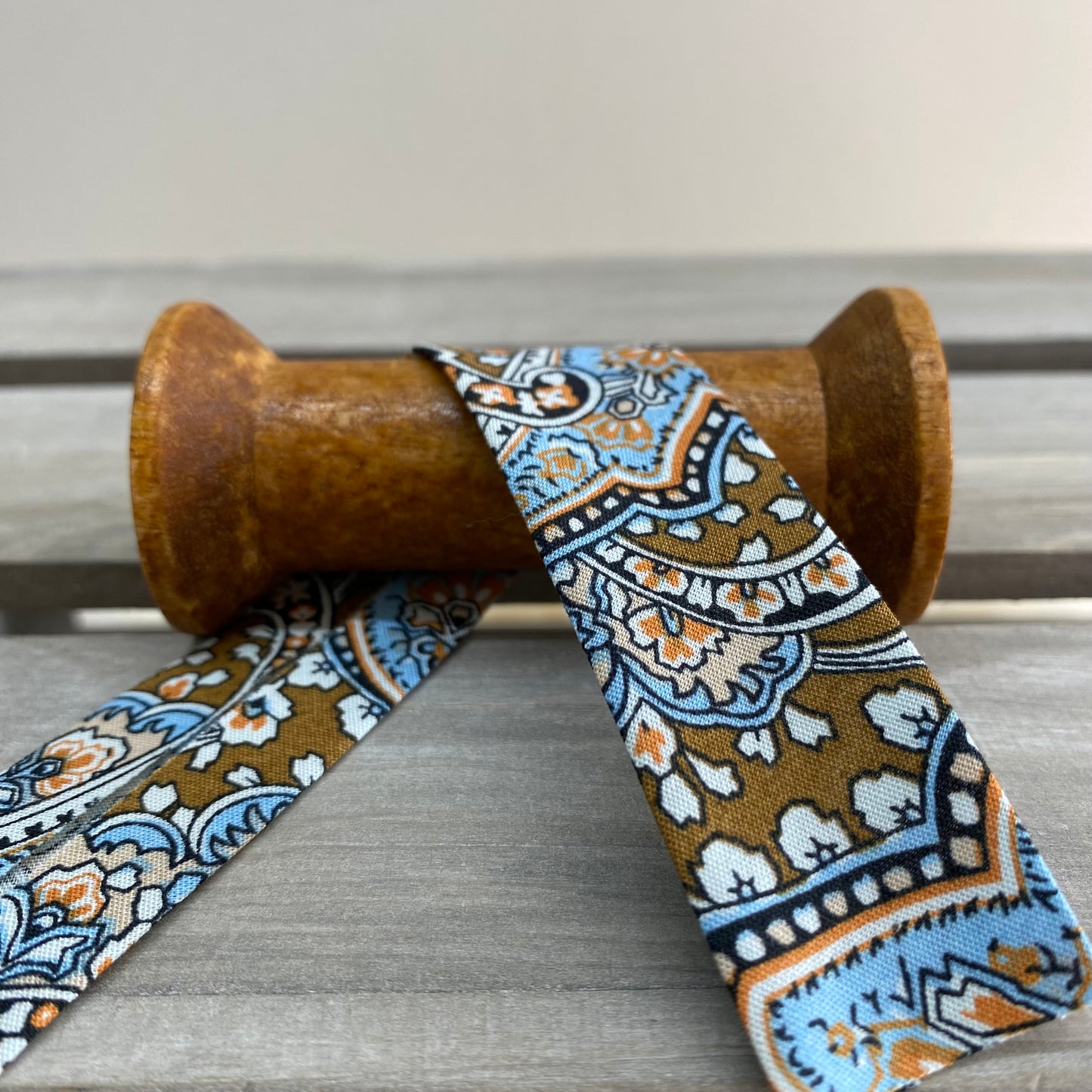 Paisley Cotton Bias Binding 27mm