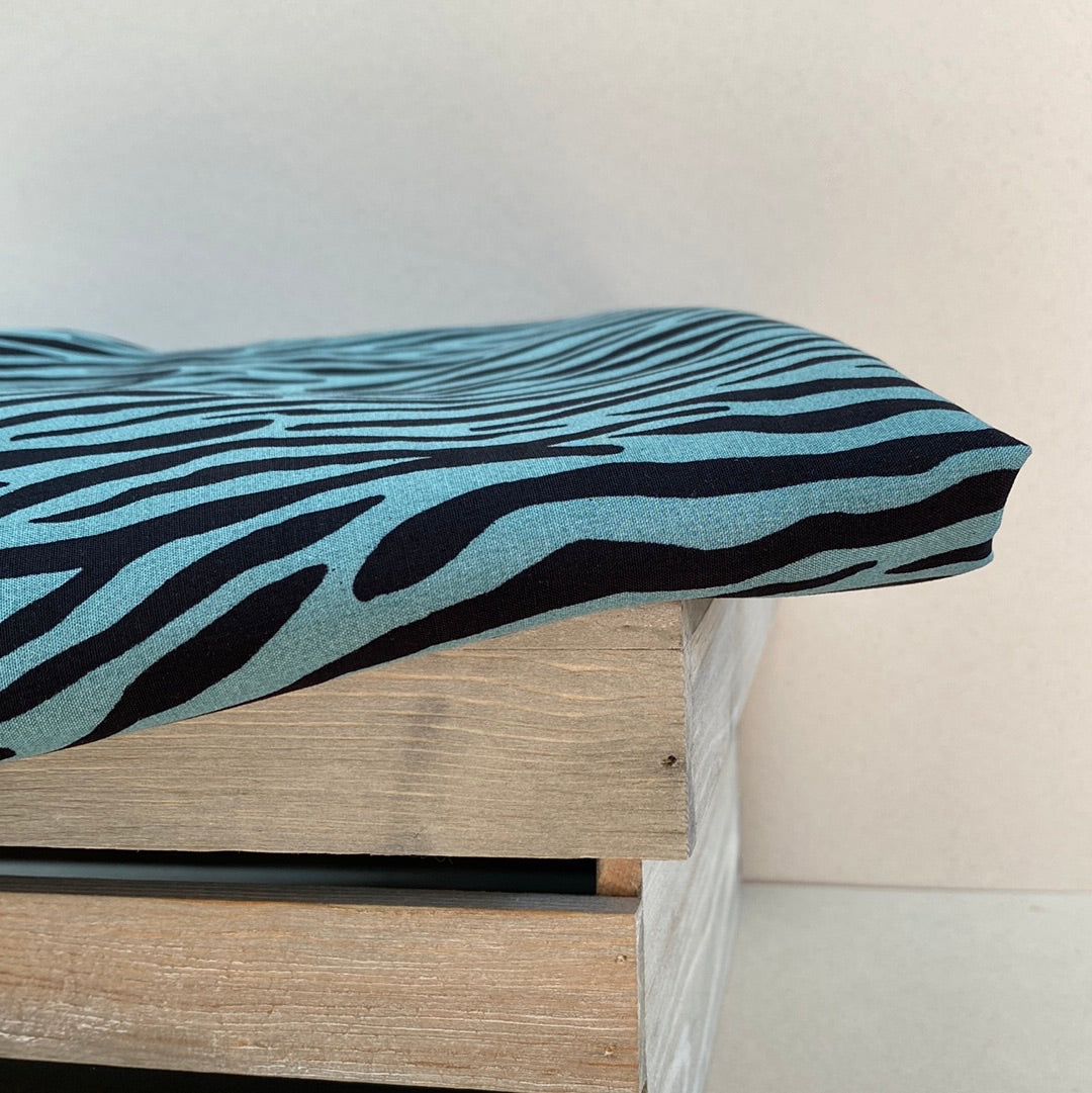 Radiance Zebra Stripe Viscose Dress Fabric Mint Humbug