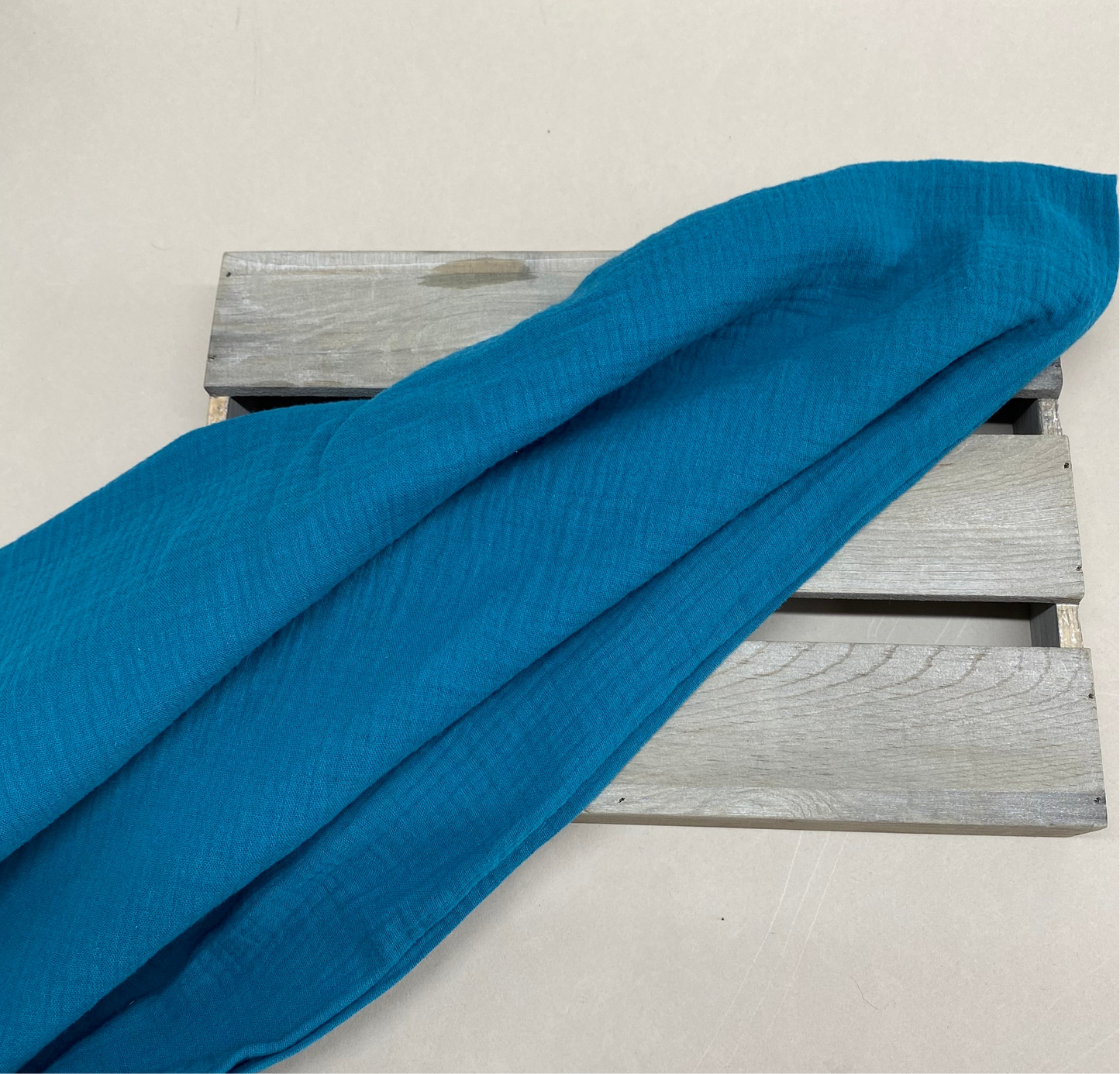 Olivia Double Gauze Fabric Teal