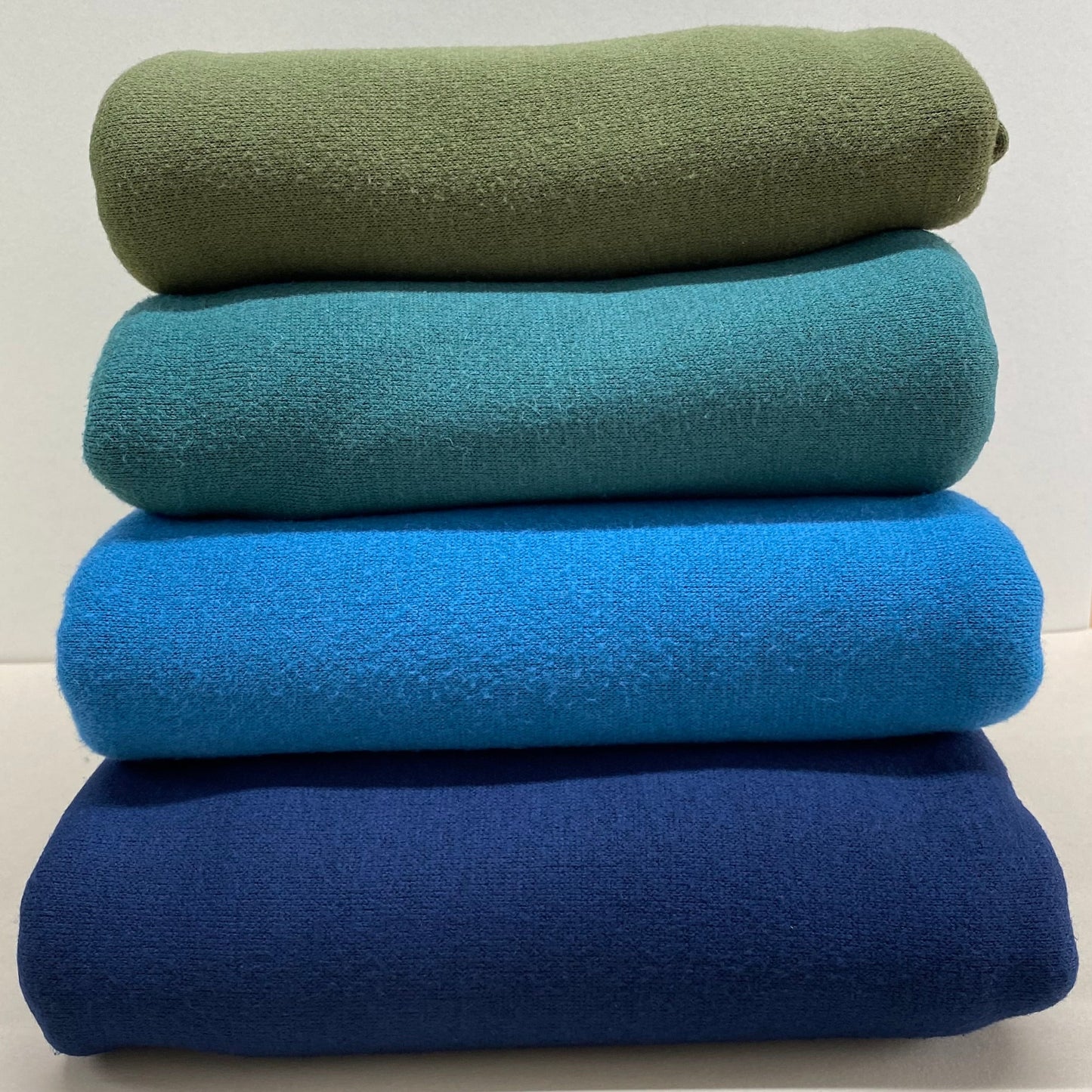 Viscose Blend Sweater Knit Fabric Petrol Blue