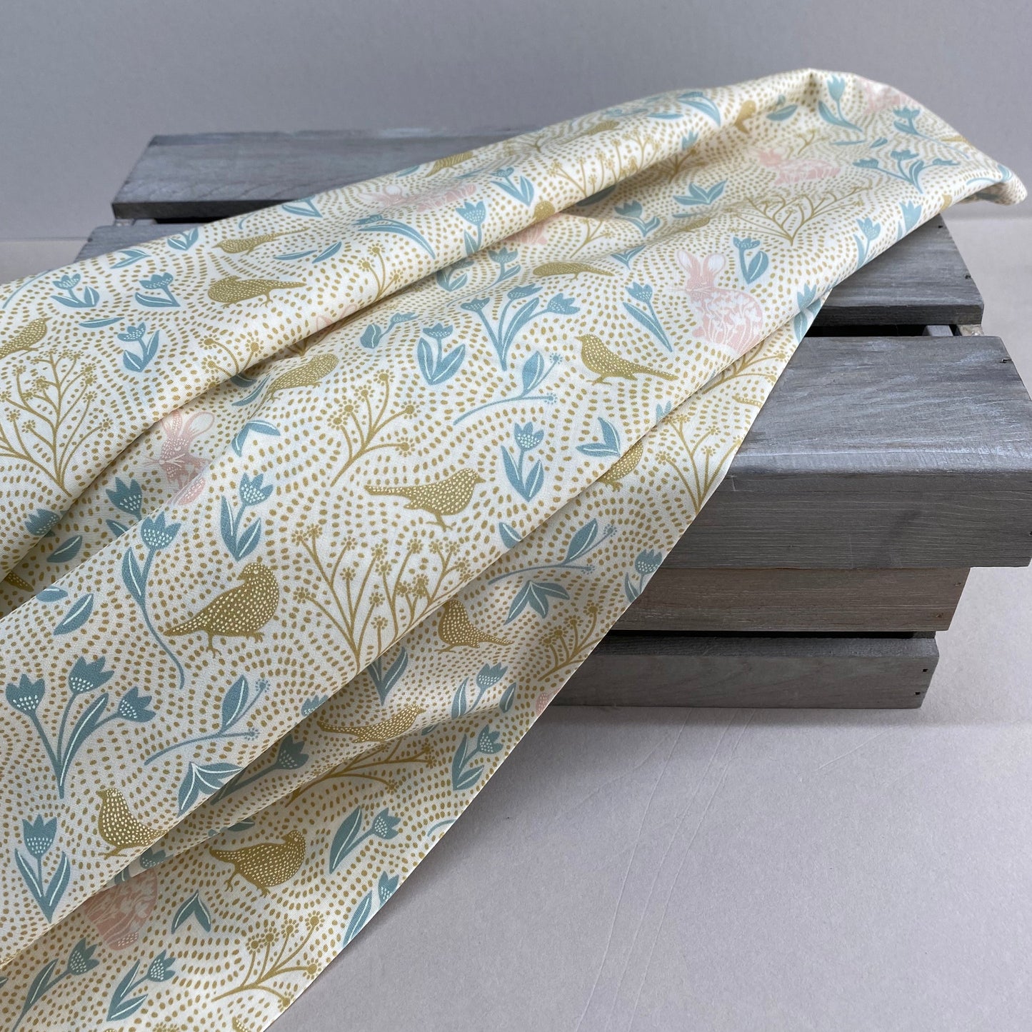 Art Gallery Nesting Season Day Cotton Poplin