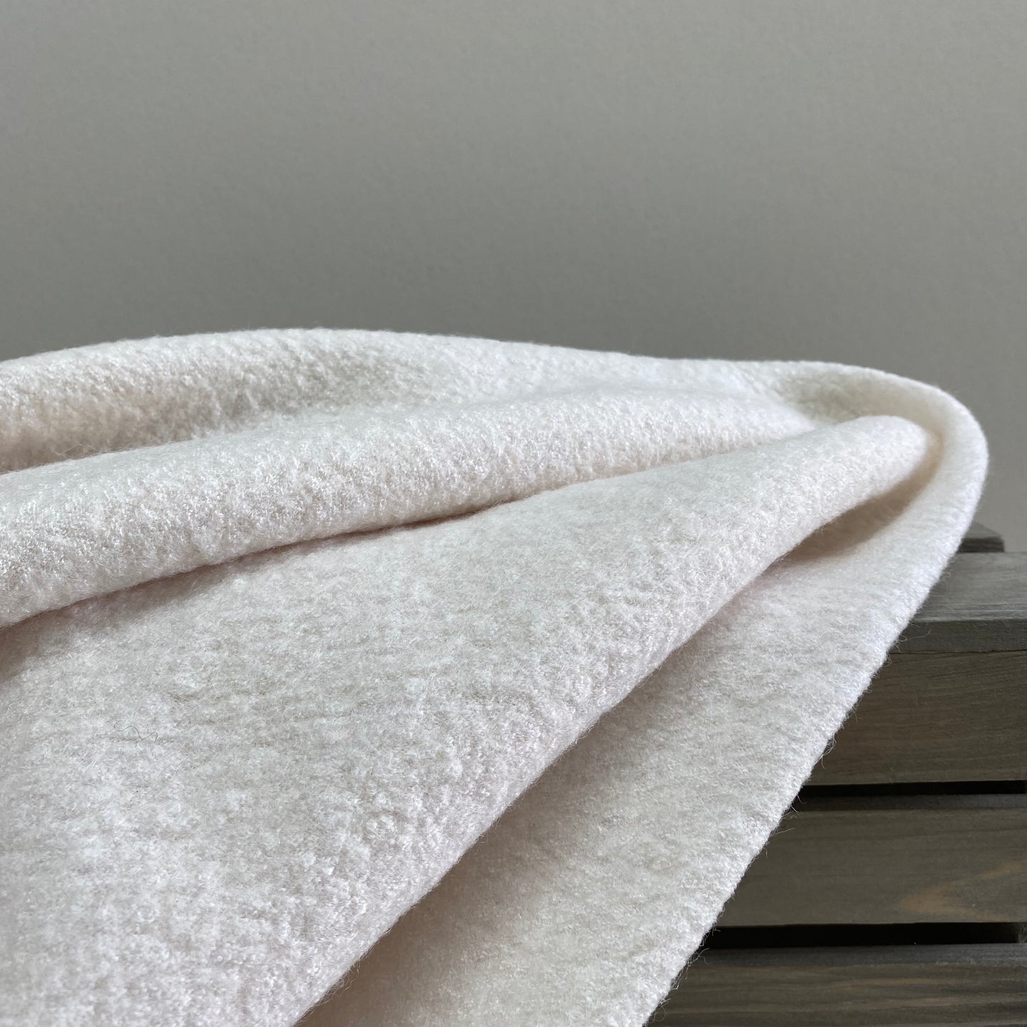 Sarah Boiled Wool Blend Warm White